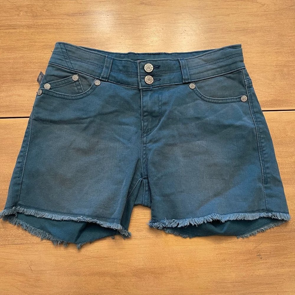 Rock & Republic Bonnaroo Denim Short size 0 teal blue